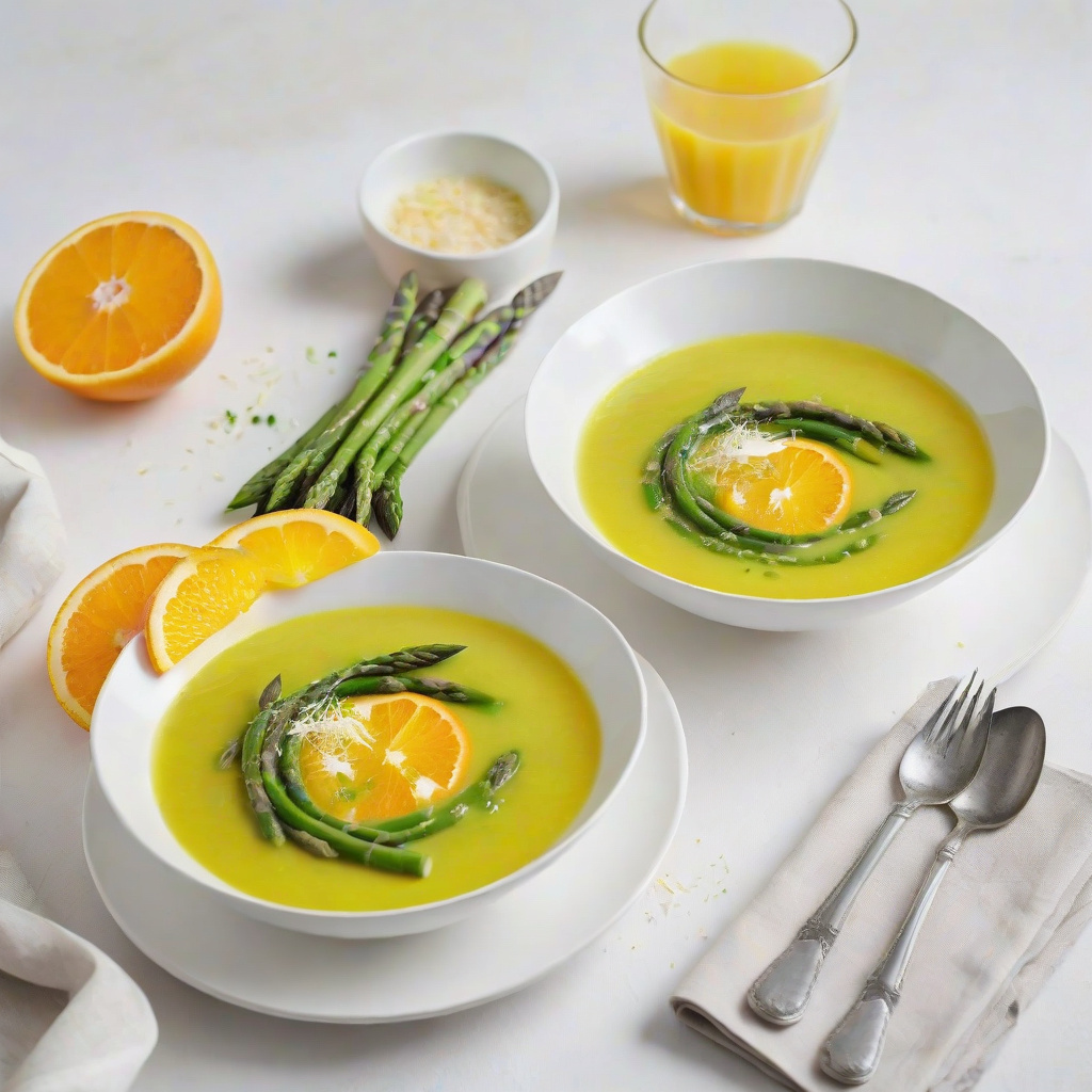 Sopa de Espárragos y Naranja Keto: Una Cena Cremosa y Ligera